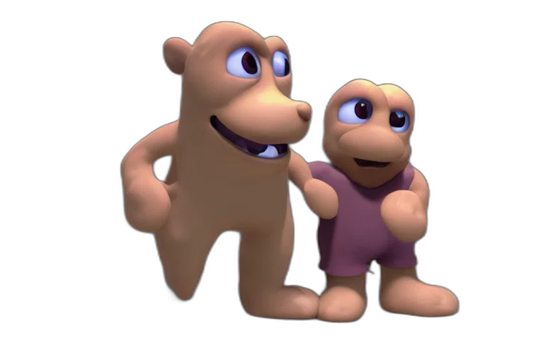 animal, creature, 3d render, concept art transparent PNG cut-out