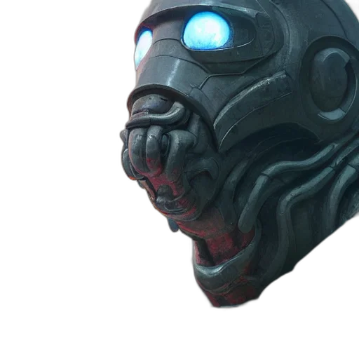 mask, robot, face, creature transparent PNG cut-out