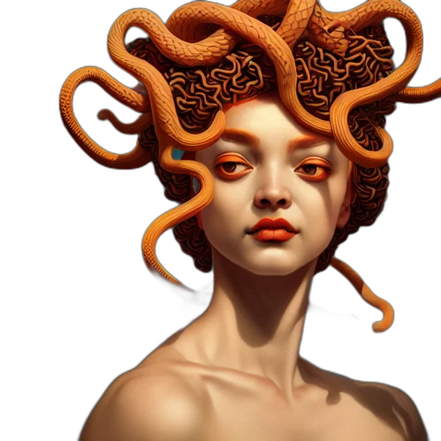 hair, creature, crown, concept art transparent PNG cut-out