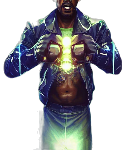 jacket, robot, staff, face transparent PNG cut-out
