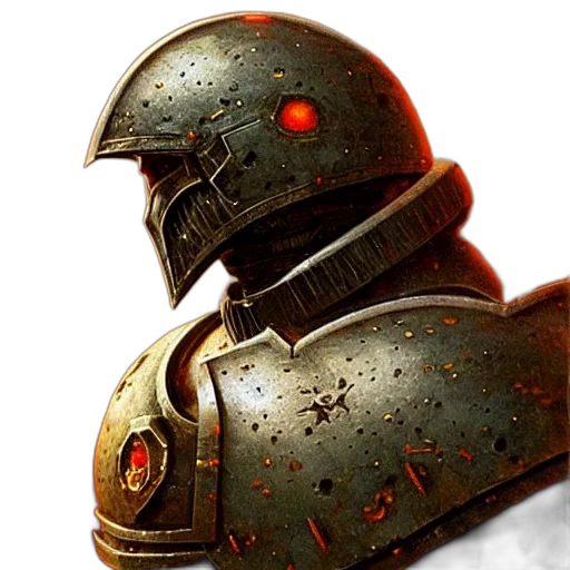 robot, sword, face, concept art transparent PNG cut-out