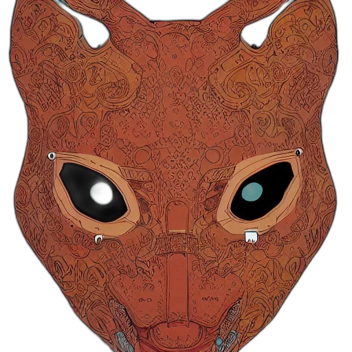 mask, face, dragon, creature transparent PNG cut-out