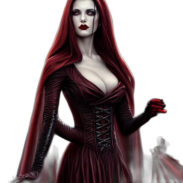 dress, fantasy art, concept art, comic book art transparent PNG cut-out