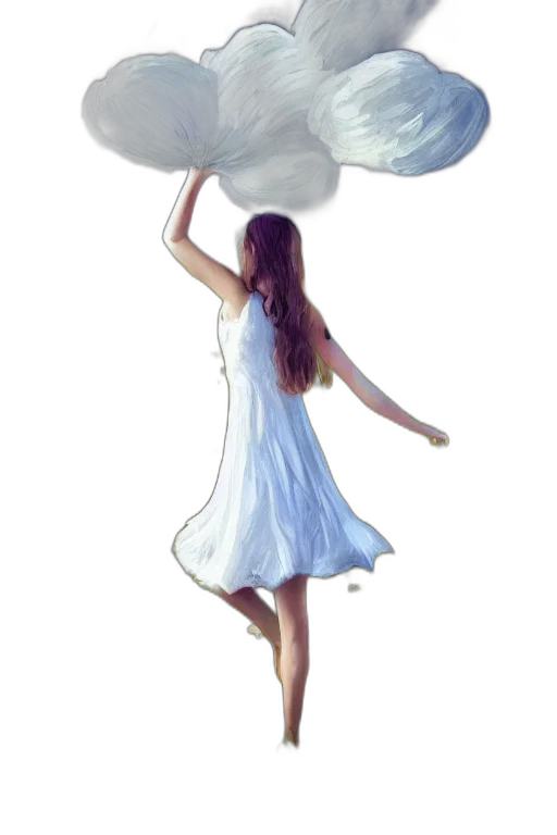 dress, umbrella, photorealistic, concept art transparent PNG cut-out