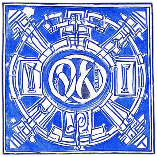 crown, blue, white, drawing transparent PNG cut-out