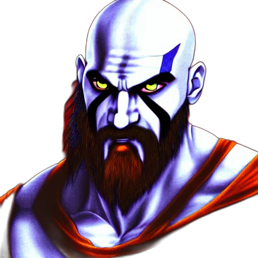 face, concept art, comic book art, fantasy art transparent PNG cut-out