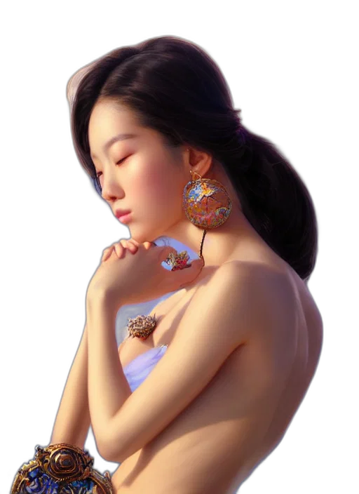 jewelry, dress, crown, face transparent PNG cut-out