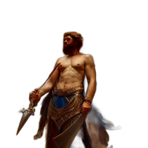 sword, staff, weapon, fantasy art transparent PNG cut-out