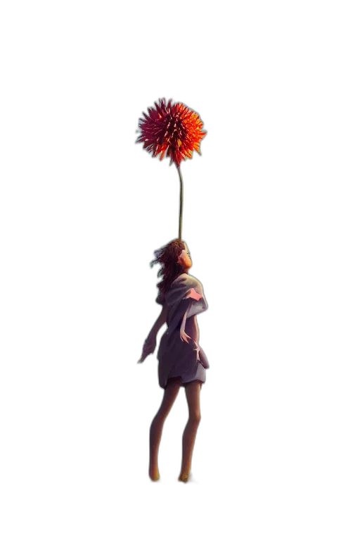 flower, staff, umbrella, crown transparent PNG cut-out