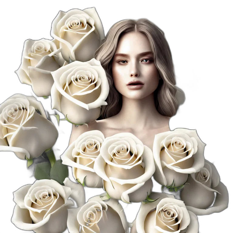 jewelry, flower, face, crown transparent PNG cut-out