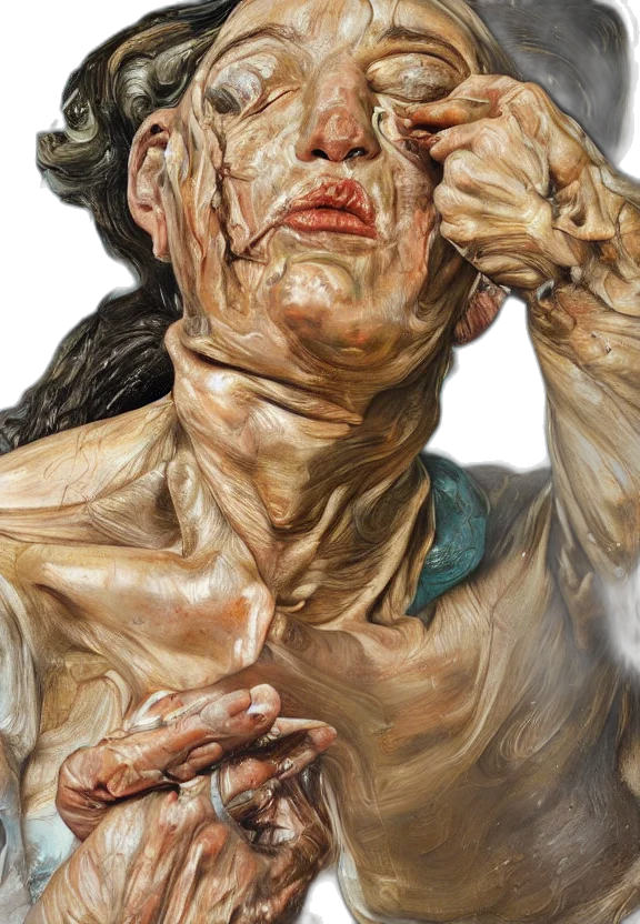 face, creature, hair, photorealistic transparent PNG cut-out