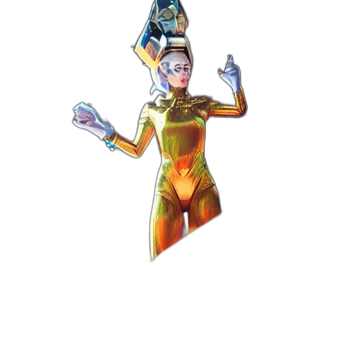 robot, staff, crown, jewelry transparent PNG cut-out