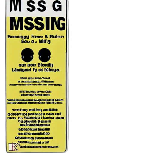 mask, missing, persons, poster transparent PNG cut-out