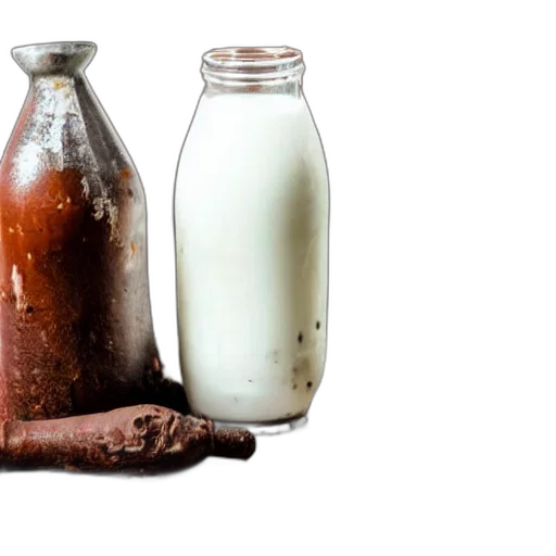 bottle, food, dirty, milk transparent PNG cut-out