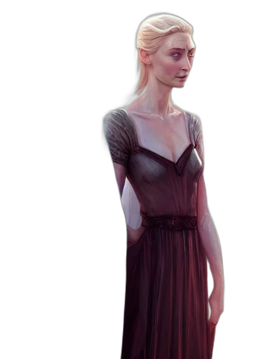 dress, staff, face, concept art transparent PNG cut-out