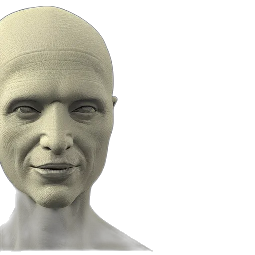 face, mask, 3d render, photorealistic transparent PNG cut-out