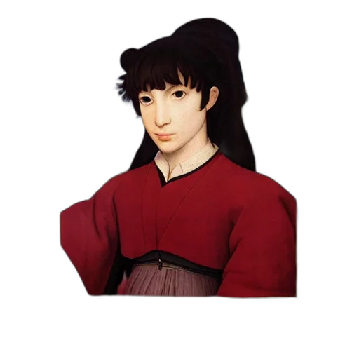face, staff, dragon, hair transparent PNG cut-out