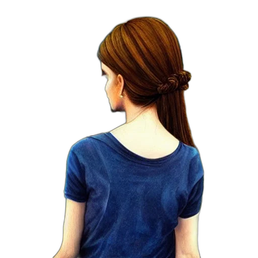 dress, face, jacket, hair transparent PNG cut-out