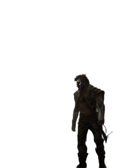 staff, weapon, creature, mask transparent PNG cut-out