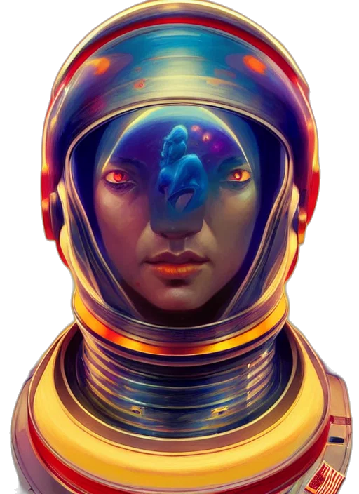 face, robot, mask, creature transparent PNG cut-out