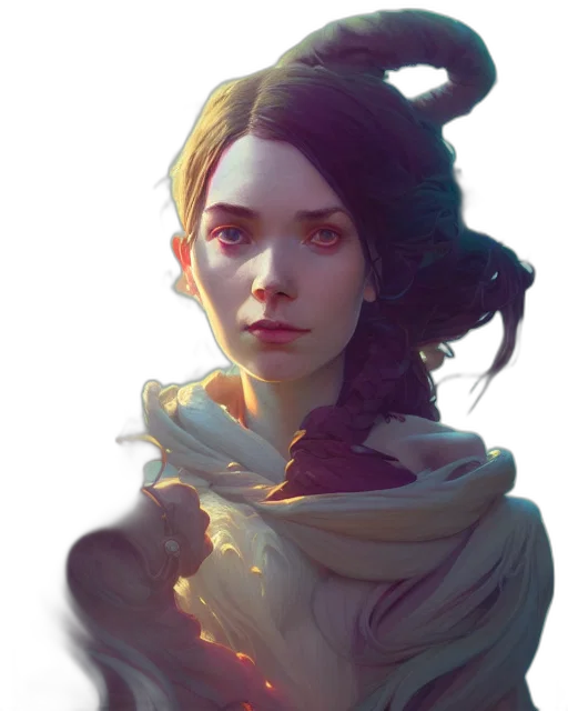 face, mask, staff, dragon transparent PNG cut-out