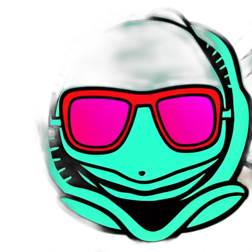 mask, robot, cartoon, vaporwave transparent PNG cut-out