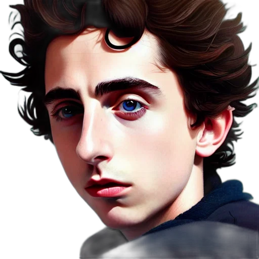 face, jacket, hair, robot transparent PNG cut-out