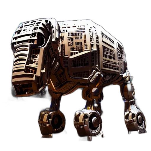 robot, animal, creature, concept art transparent PNG cut-out