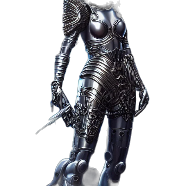 sword, robot, weapon, staff transparent PNG cut-out