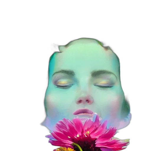 flower, face, mask, crown transparent PNG cut-out