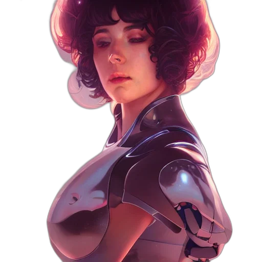 robot, dress, face, jacket transparent PNG cut-out