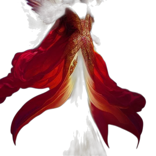 flower, dragon, crown, dress transparent PNG cut-out