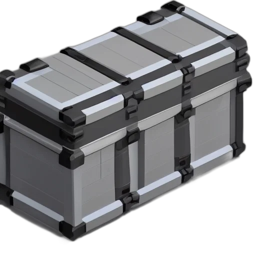 robot, furniture, 3d render, monochrome transparent PNG cut-out