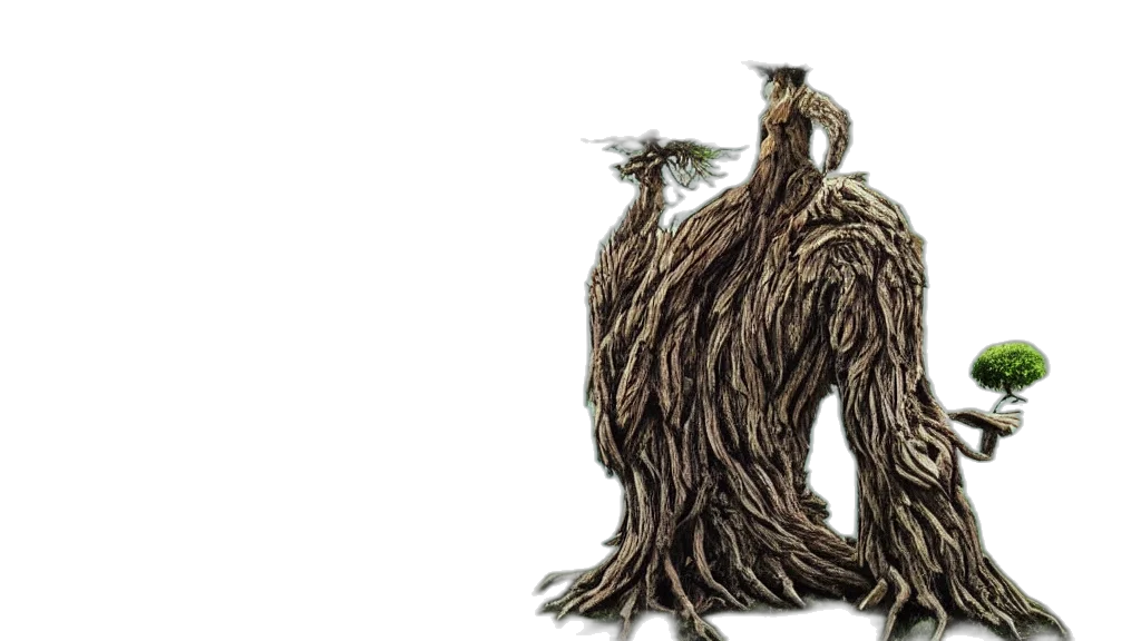 hair, creature, animal, staff transparent PNG cut-out