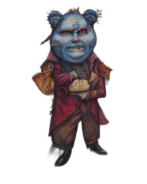 staff, mask, face, creature transparent PNG cut-out