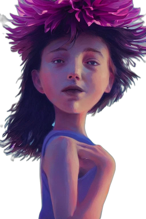 face, hair, creature, crown transparent PNG cut-out