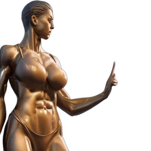 3d render, concept art, photorealistic, portrait transparent PNG cut-out
