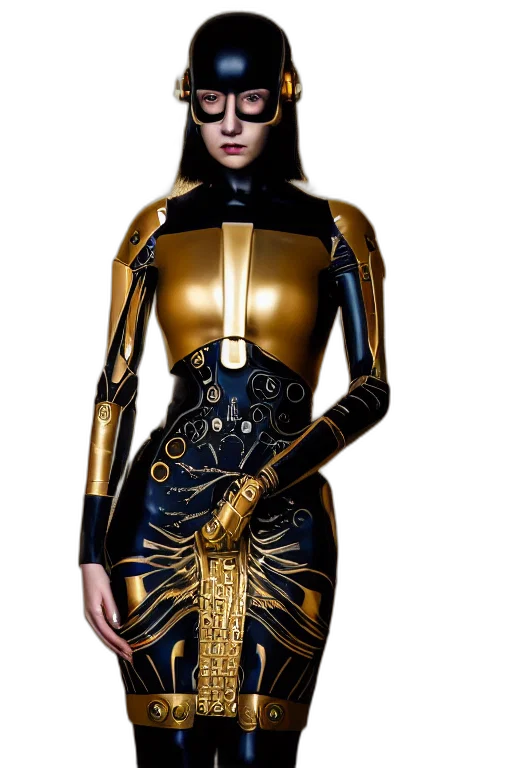 dress, jewelry, cyberpunk, fantasy art transparent PNG cut-out