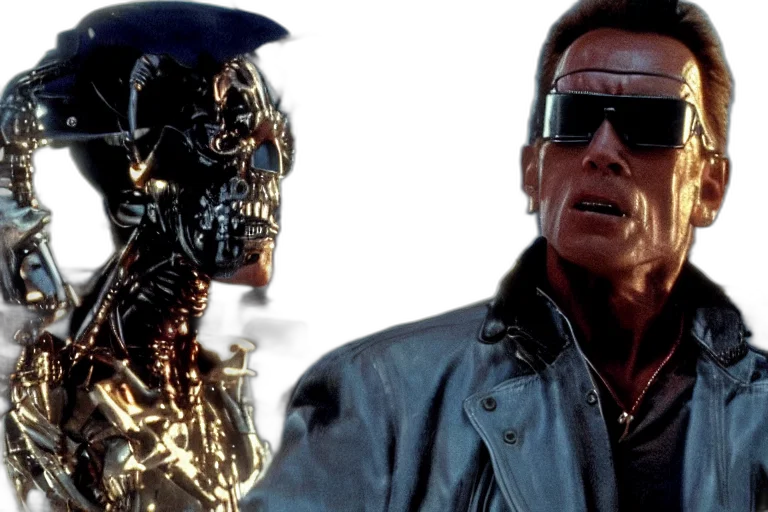 robot, cyberpunk, vaporwave, concept art transparent PNG cut-out