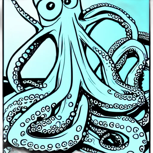 creature, animal, staff, comic book art transparent PNG cut-out