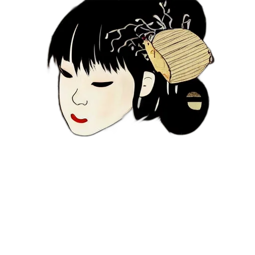 jewelry, hair, mask, face transparent PNG cut-out