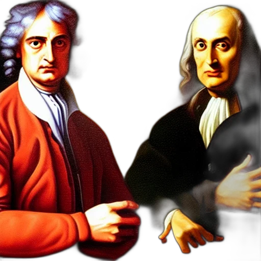 classical, portrait, sir, isaac transparent PNG cut-out