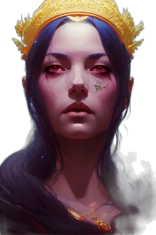 face, crown, mask, staff transparent PNG cut-out