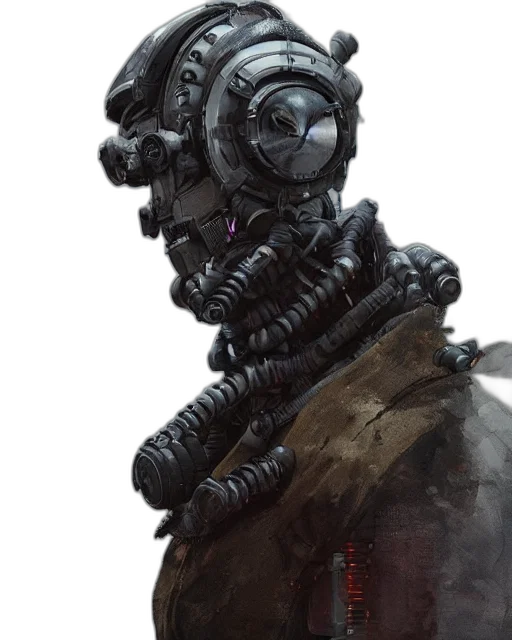 robot, mask, face, creature transparent PNG cut-out