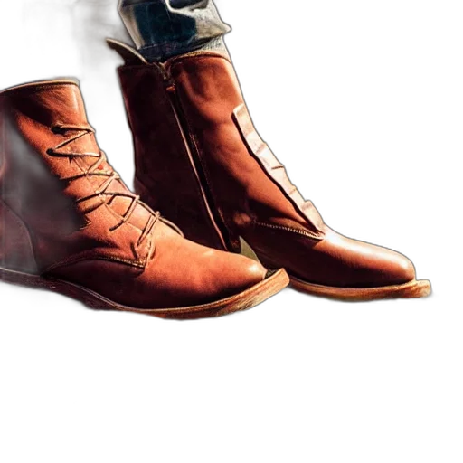 shoes, photorealistic, watercolor, concept art transparent PNG cut-out