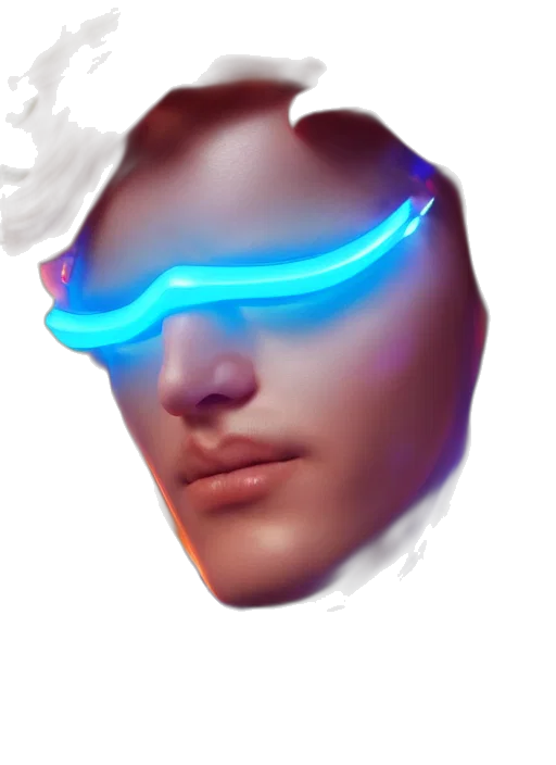 face, mask, robot, staff transparent PNG cut-out