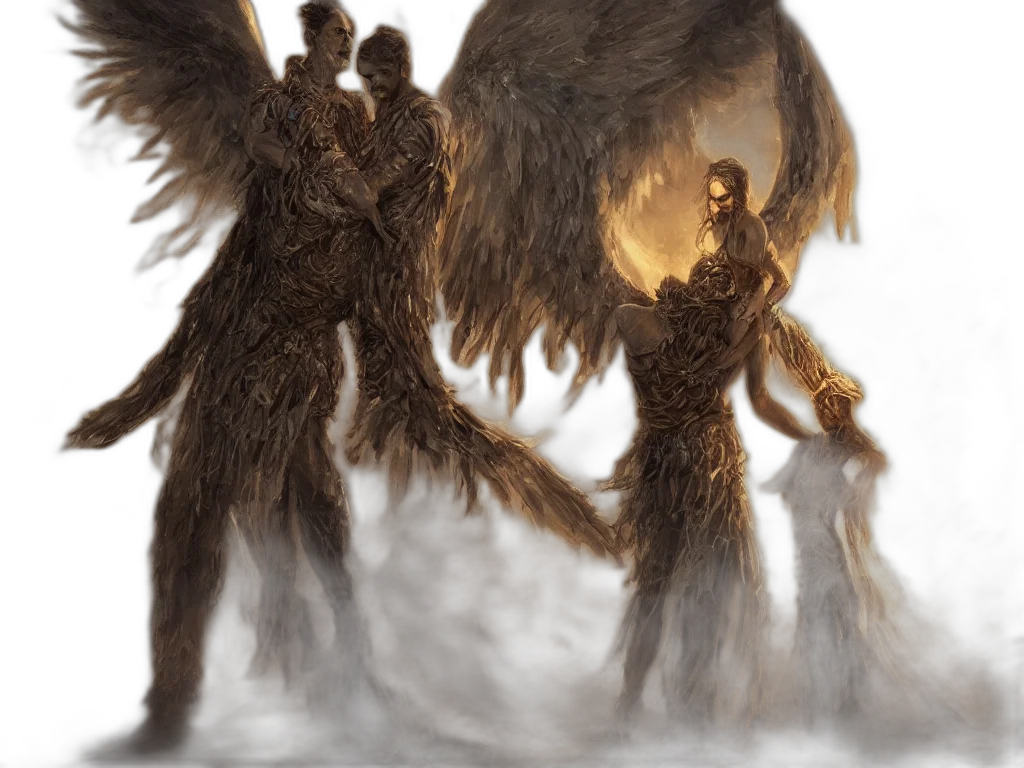 concept art, fantasy art, comic book art, 3d render transparent PNG cut-out