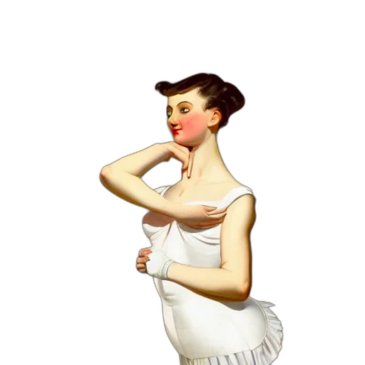 dress, staff, face, jewelry transparent PNG cut-out