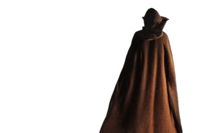 jacket, hat, staff, dress transparent PNG cut-out
