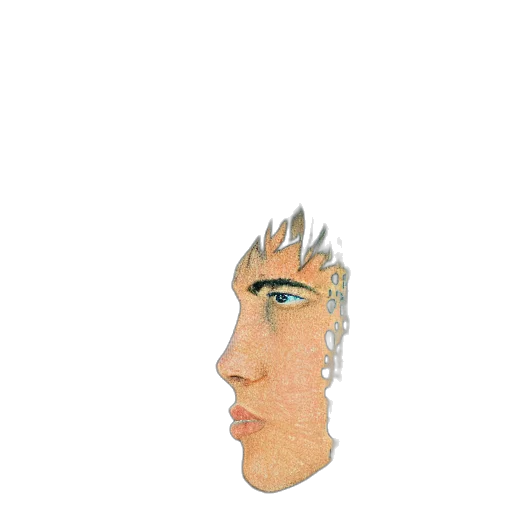 face, mask, crown, hair transparent PNG cut-out